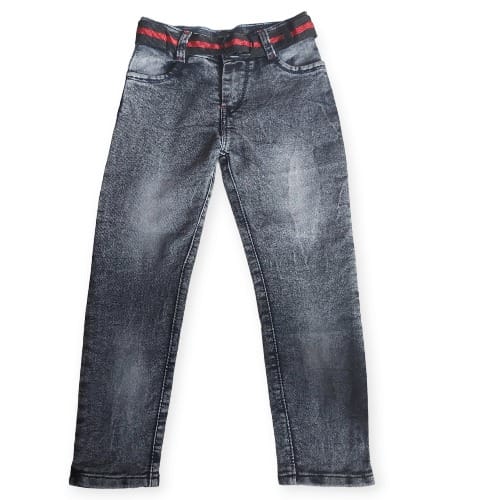 Belted Boy Jeans- Grey